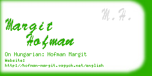 margit hofman business card